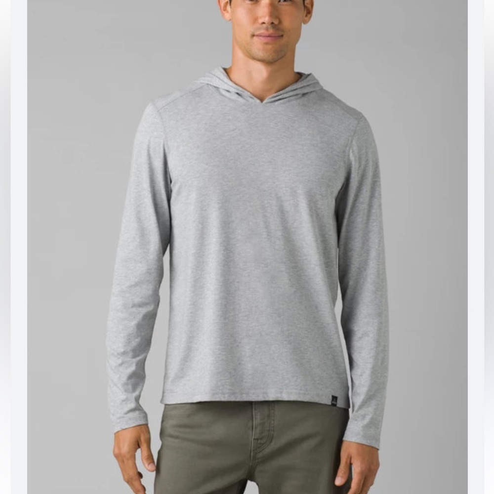 Prana Gray Hooded Men's Shirt - size S or XL